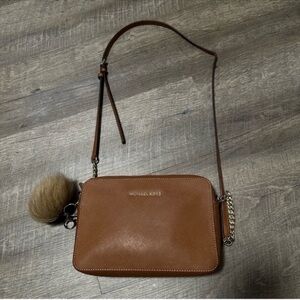 Michael Kors Brown Crossbody Bag with Chain Strap